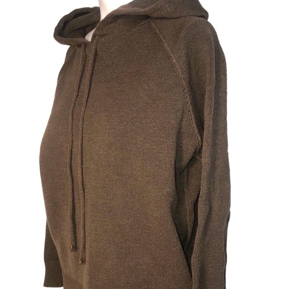 Mauve Gray Knit Hoodie - Picture 4 of 4